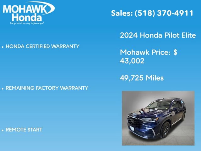 Certified 2024 Honda Pilot Elite image 21