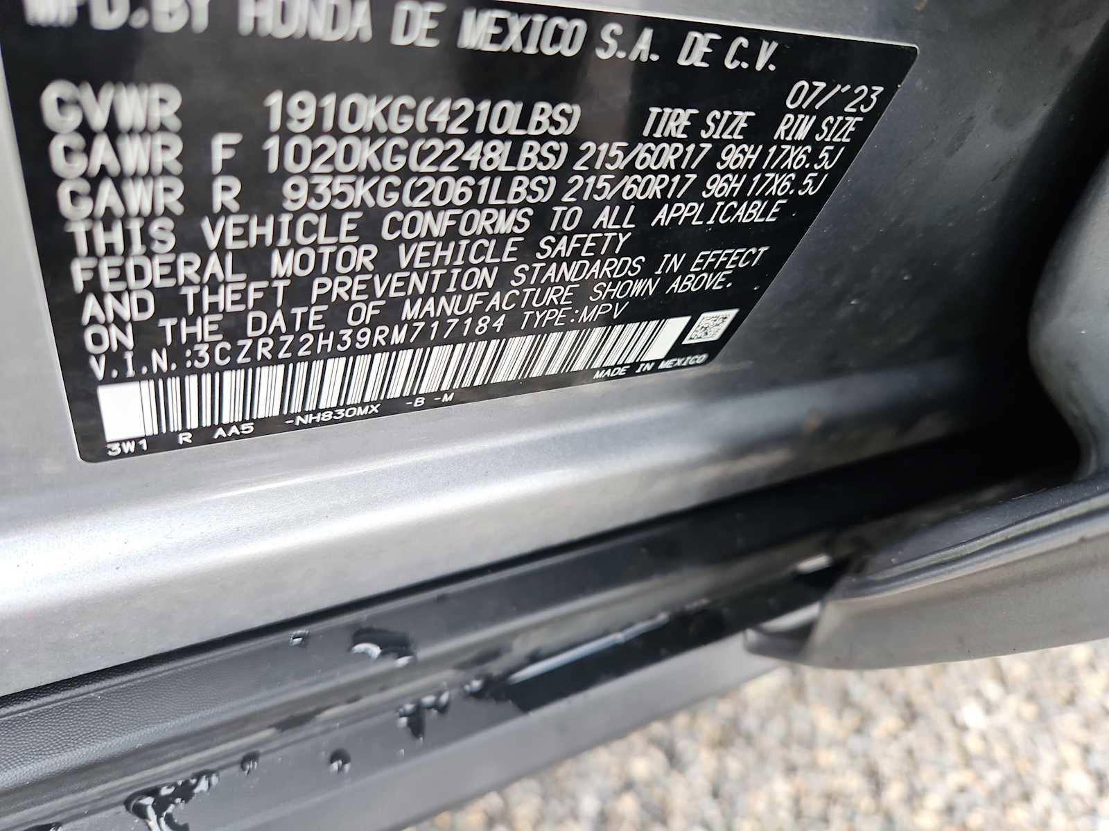 Certified 2024 Honda HR-V LX image 14