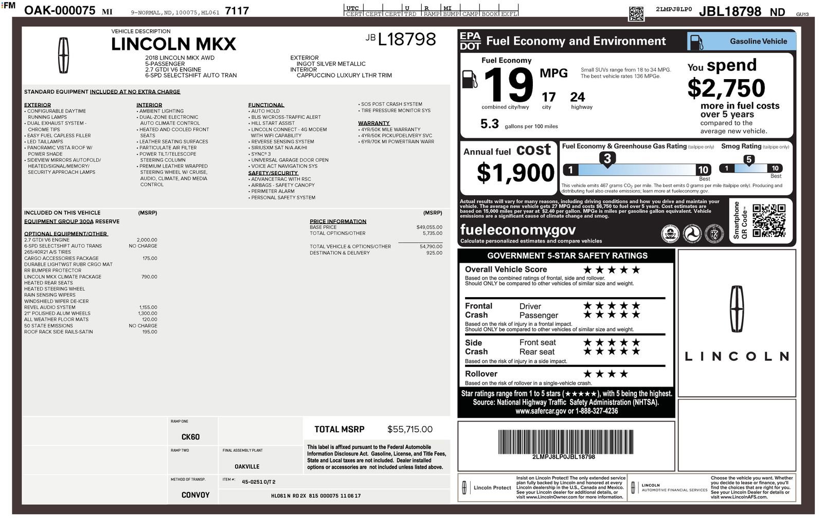 Used 2018 Lincoln MKX Reserve w/ Lincoln MKX Climate Package image 23