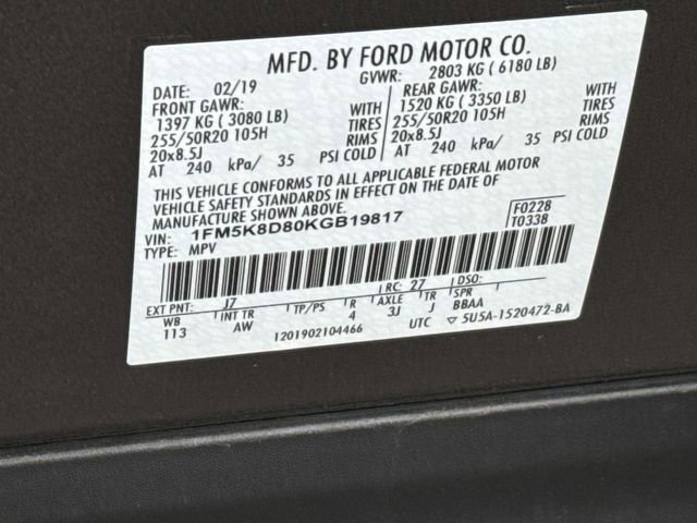 Used 2019 Ford Explorer XLT w/ Equipment Group 202A AWD/4WD image 11
