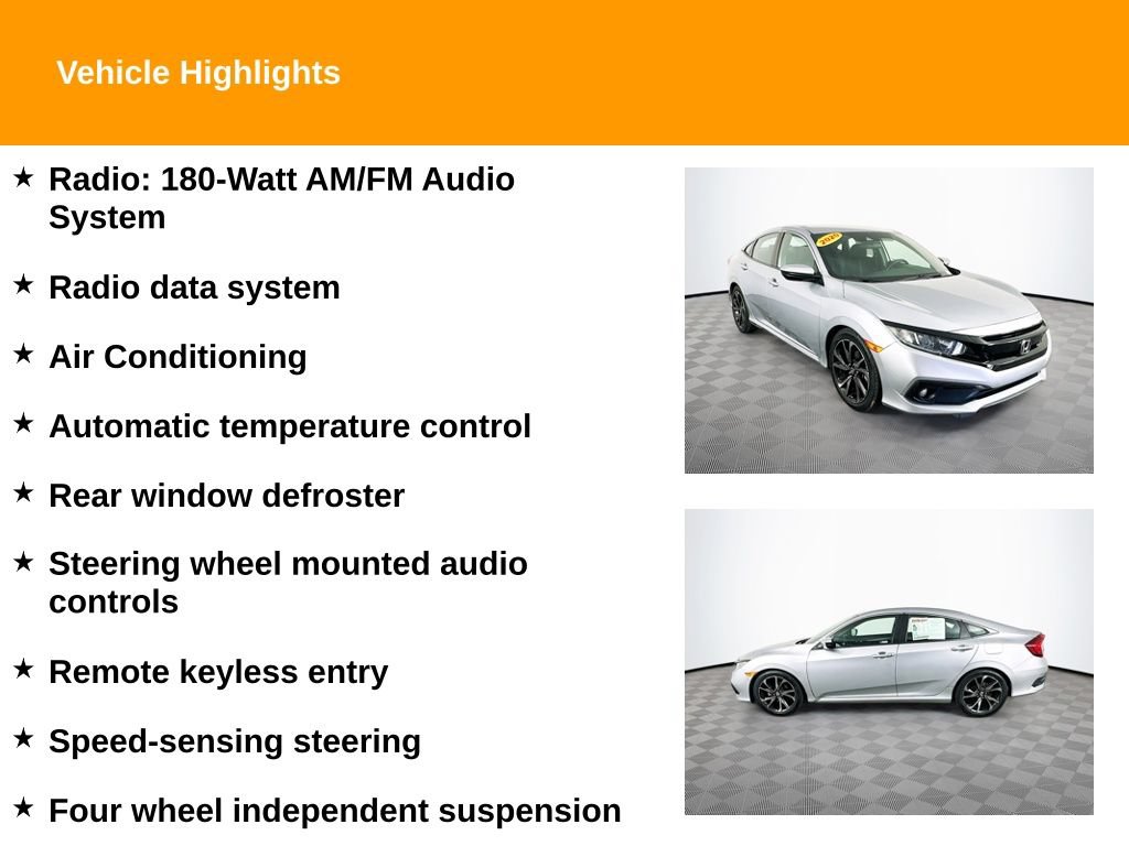 Used 2020 Honda Civic Sport image 2