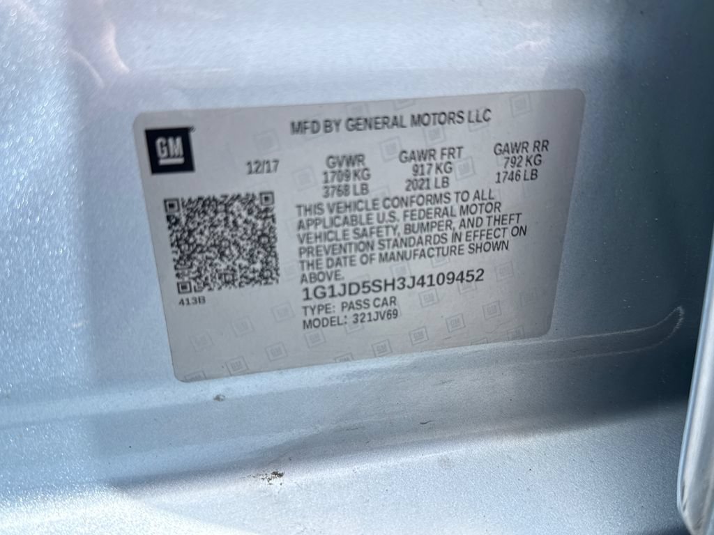 Used 2018 Chevrolet Sonic LT FWD image 22
