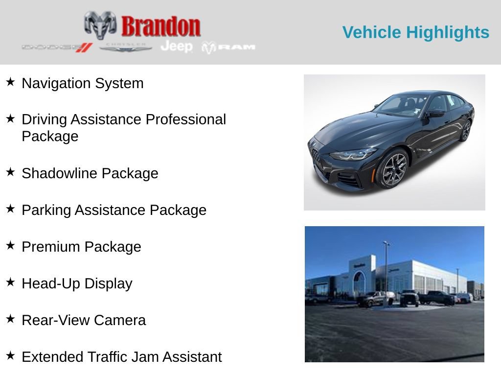 Used 2022 BMW M440i xDrive Gran Coupe w/ Premium Package AWD/4WD image 2