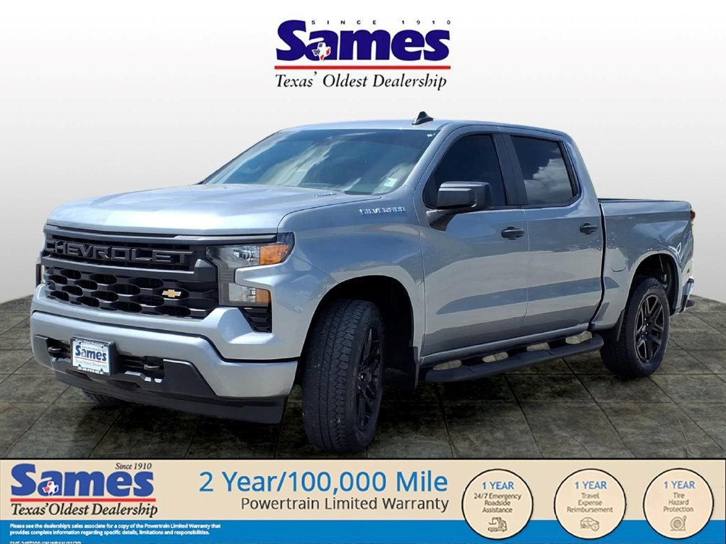 Used 2024 Chevrolet Silverado 1500 Custom w/ Turbomax Blackout Package RWD image 8