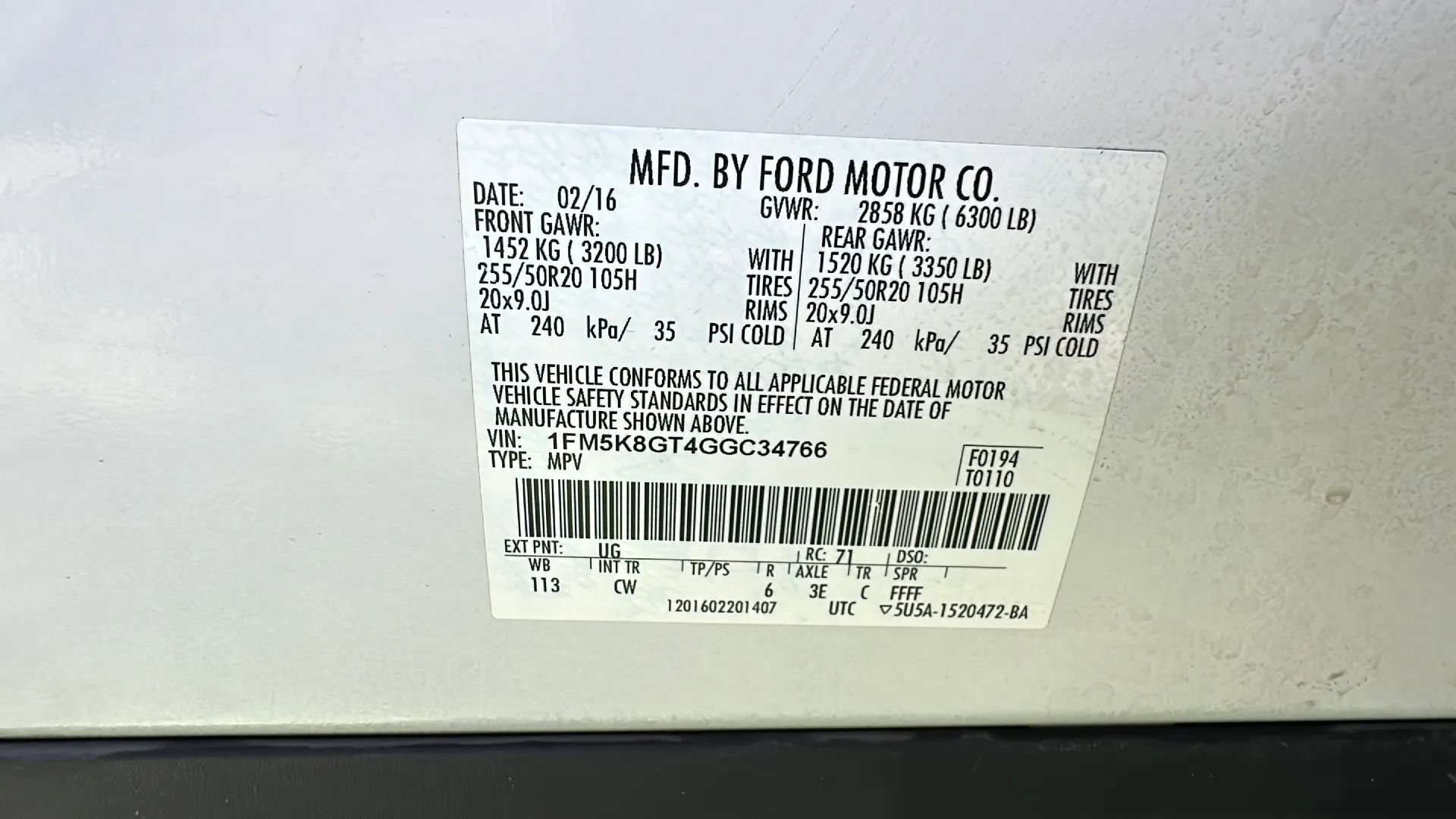 Used 2016 Ford Explorer Sport w/ Equipment Group 401A AWD/4WD image 51