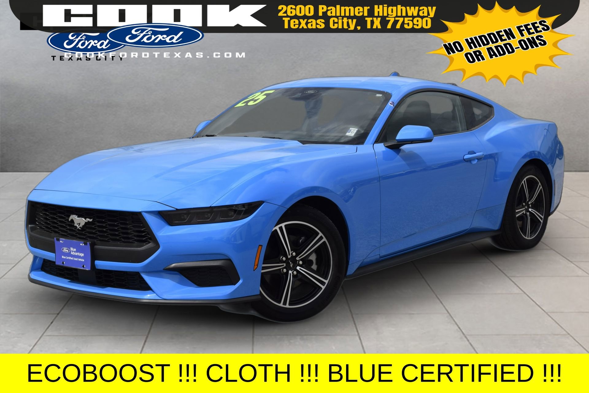 Certified 2025 Ford Mustang Coupe RWD image 1