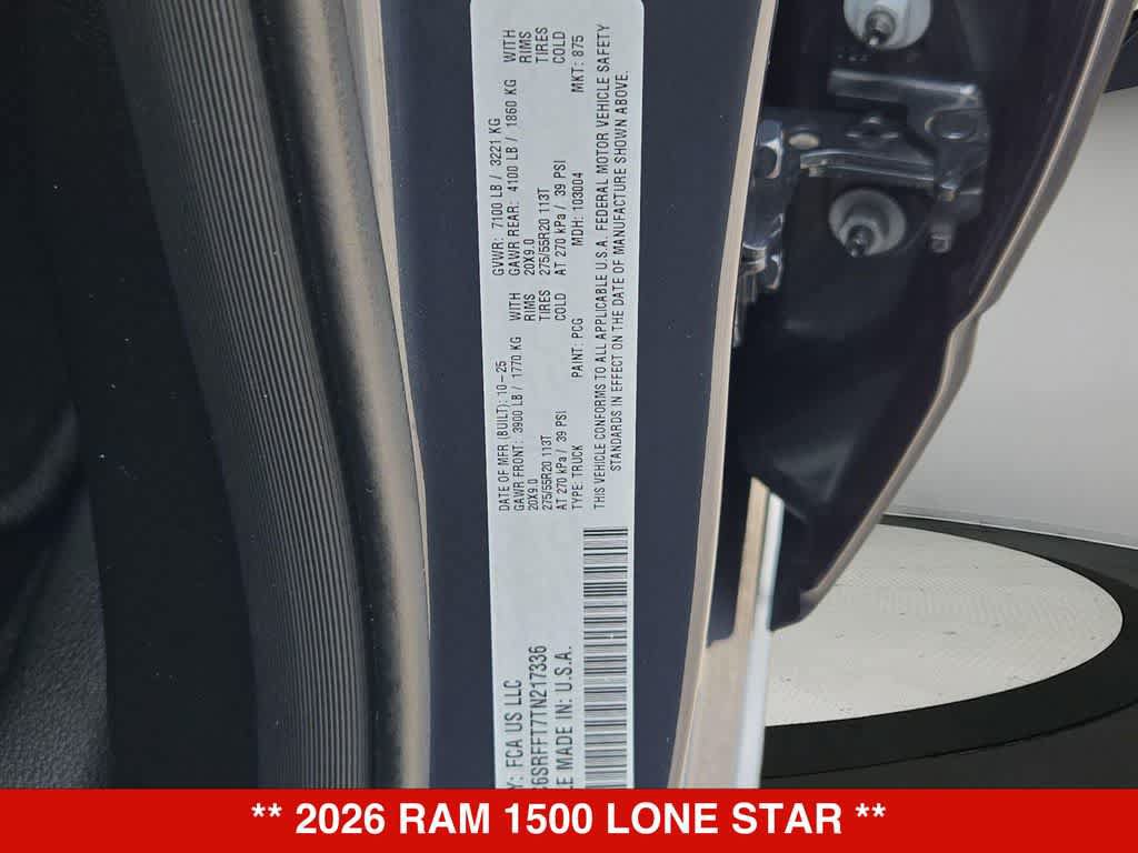 Used 2026 RAM 1500 Lone Star AWD/4WD image 34