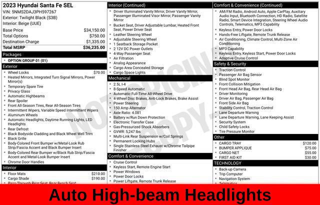 Used 2023 Hyundai Santa Fe SEL AWD/4WD image 42