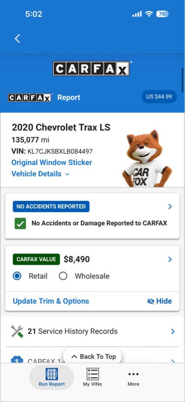 Used 2020 Chevrolet Trax LS w/ Tint and Cruise Package FWD image 32