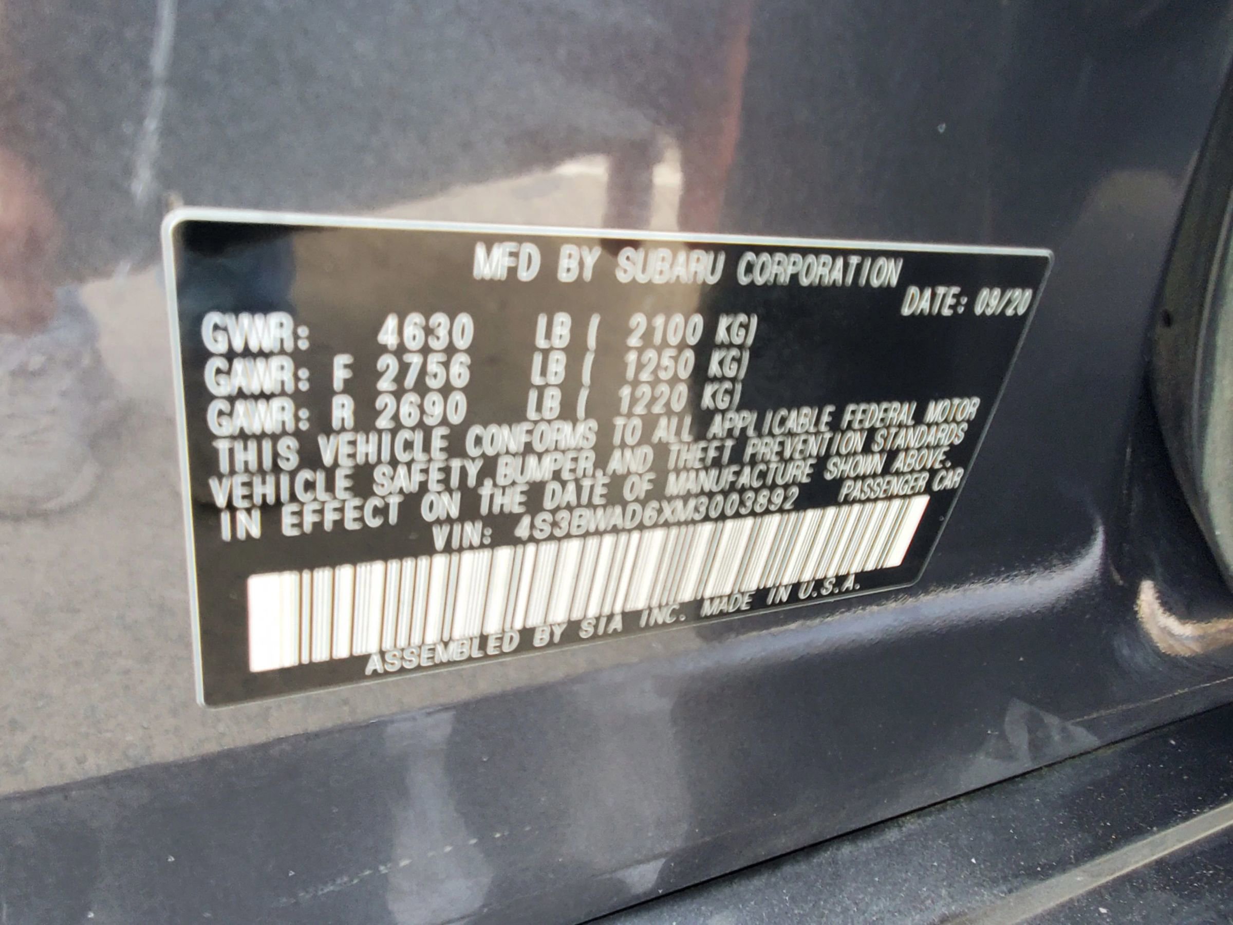 Used 2021 Subaru Legacy Premium w/ Popular Package #1 AWD/4WD image 58