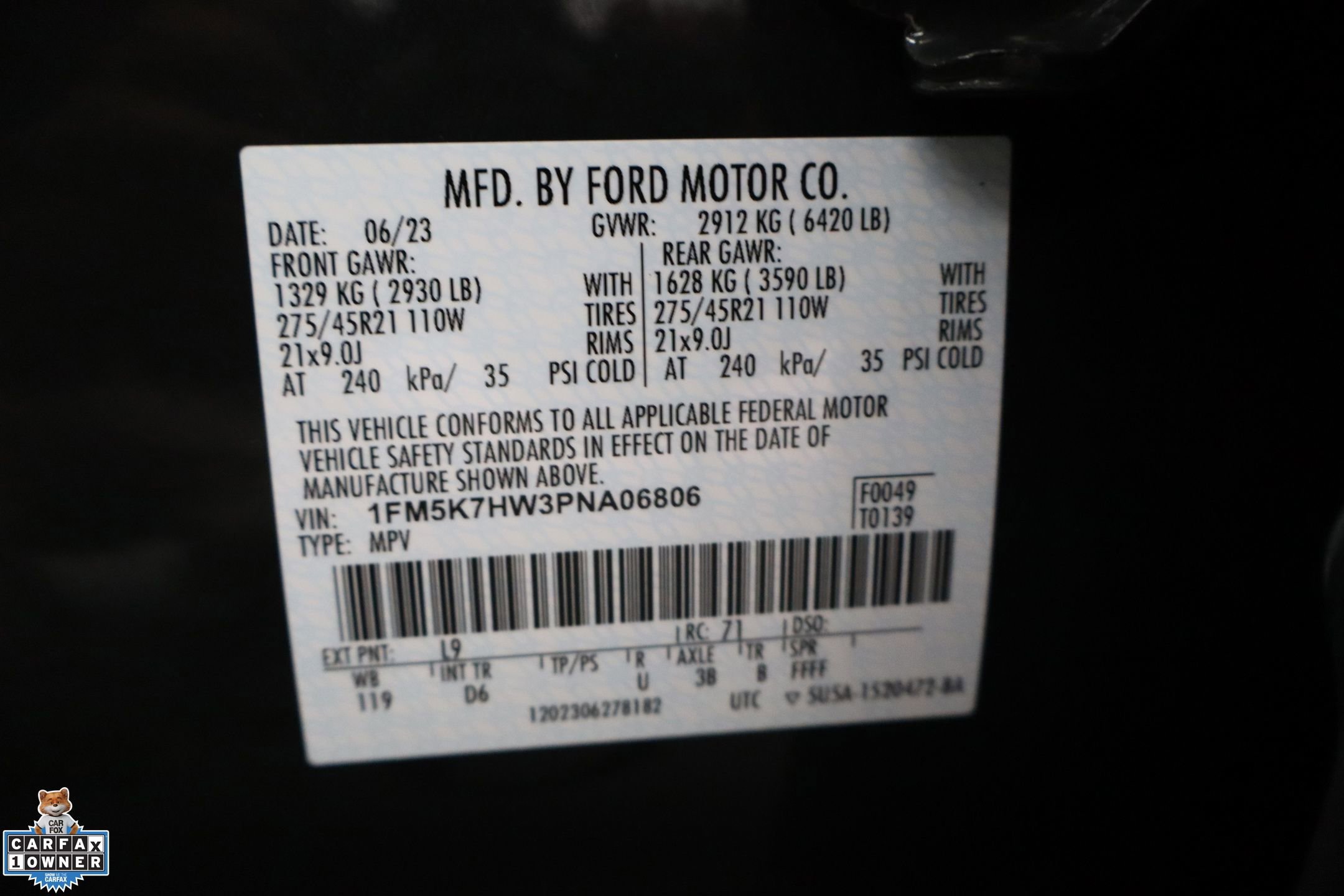 Certified 2023 Ford Explorer Platinum w/ Technology Package image 34