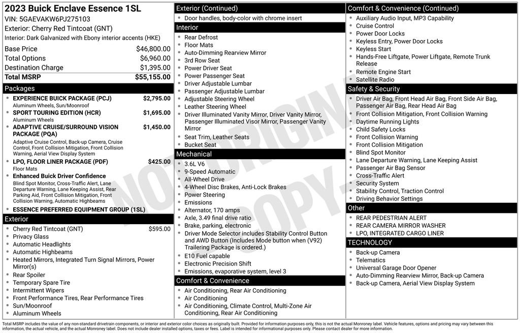 Used 2023 Buick Enclave Essence w/ Experience Buick Package image 2