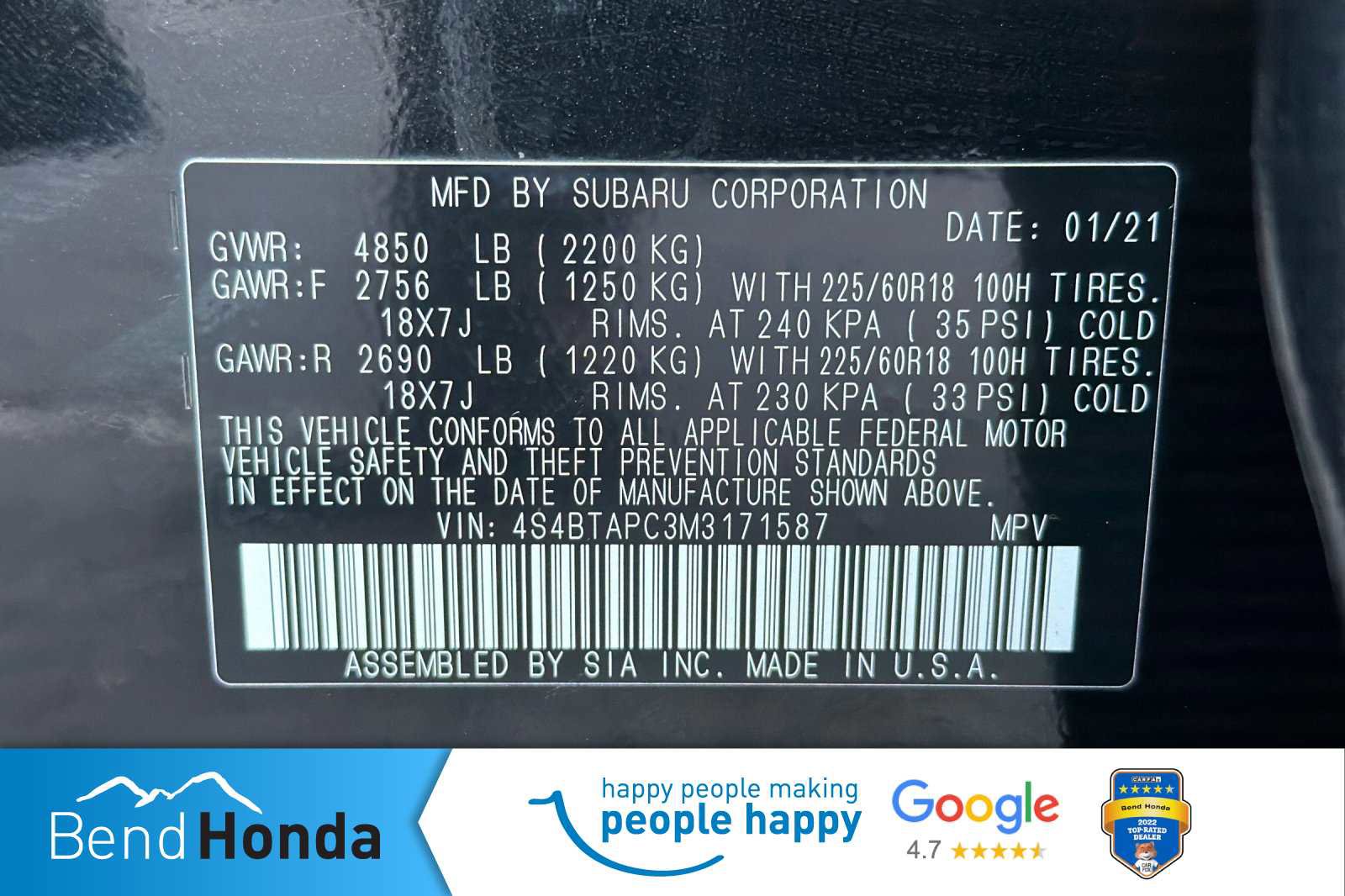 Used 2021 Subaru Outback Touring image 30