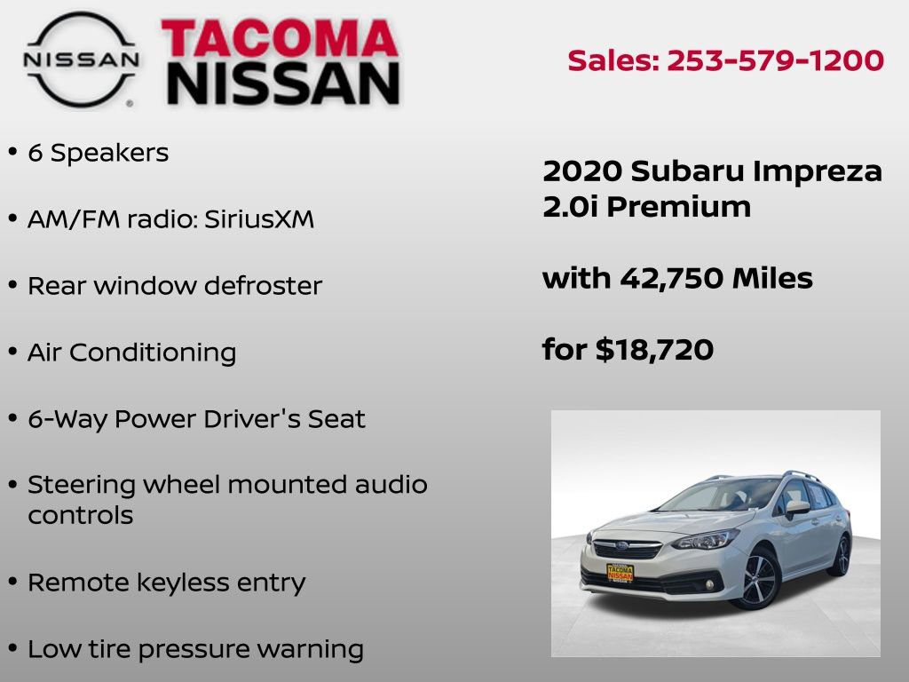 Used 2020 Subaru Impreza Premium w/ Popular Package #2 image 12