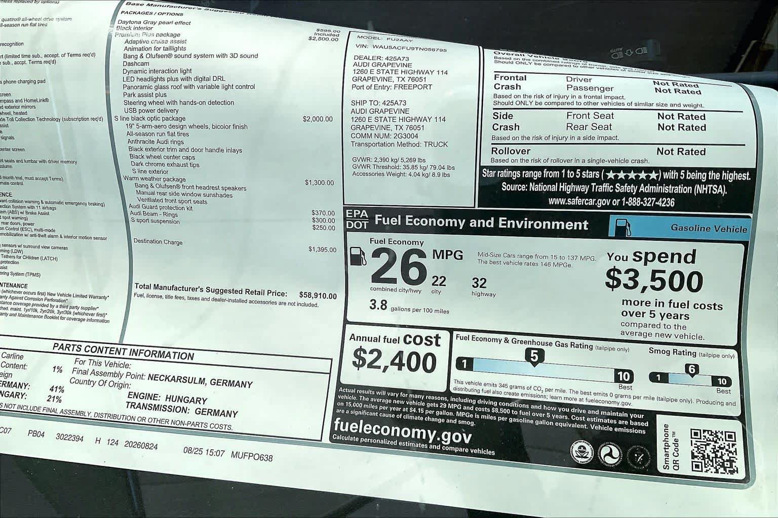 New 2026 Audi A5 2.0T Premium Plus AWD/4WD image 19
