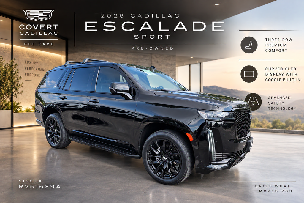 Used 2024 Cadillac Escalade Sport w/ LPO, ONYX Package AWD/4WD image 1