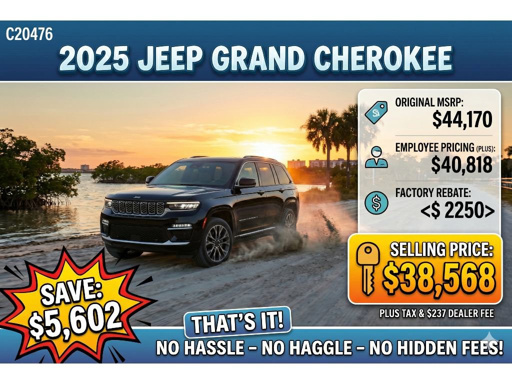 New 2025 Jeep Grand Cherokee Laredo X w/ Luxury Tech Group I AWD/4WD image 2