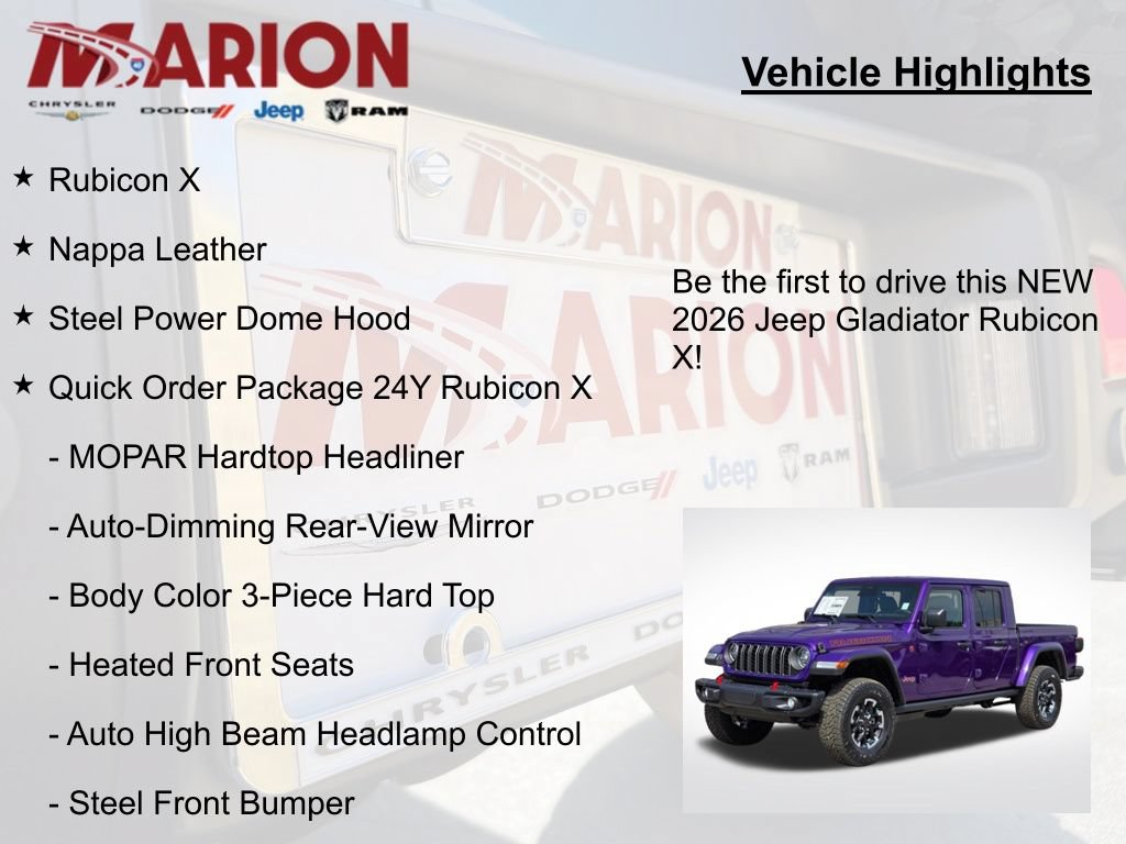 New 2026 Jeep Gladiator Rubicon AWD/4WD image 5