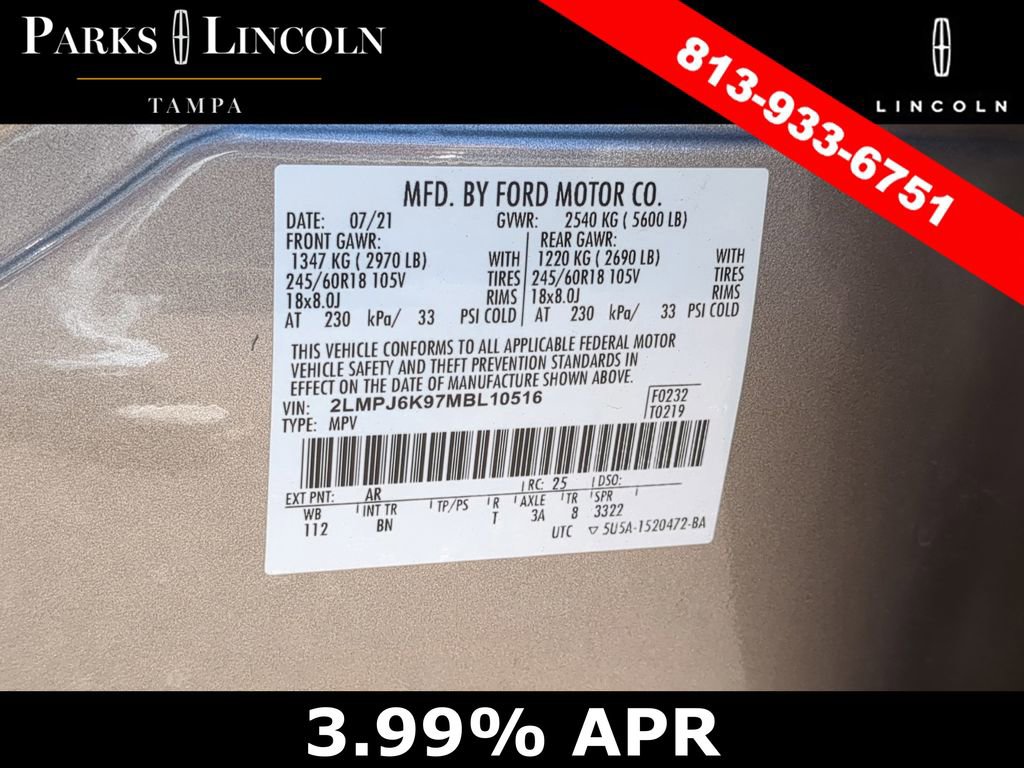 Certified 2021 Lincoln Nautilus Reserve image 35