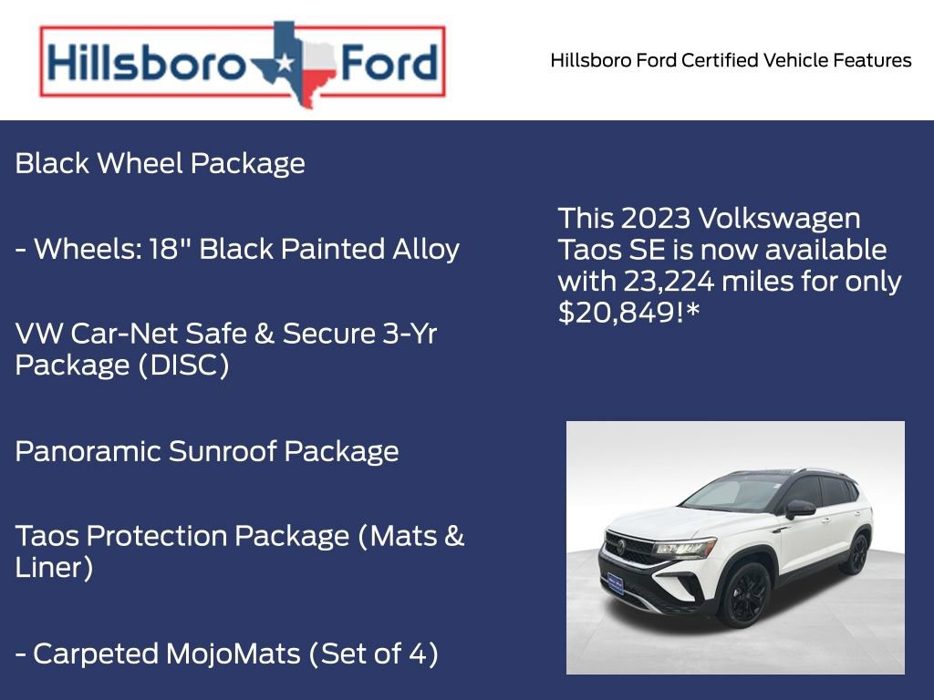 Used 2023 Volkswagen Taos SE w/ Panoramic Sunroof Package image 5