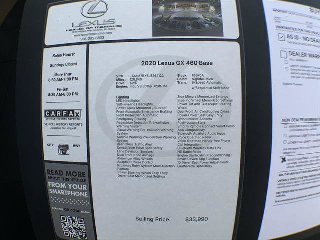 Used 2020 Lexus GX 460 Premium w/ Premium Package AWD/4WD image 27