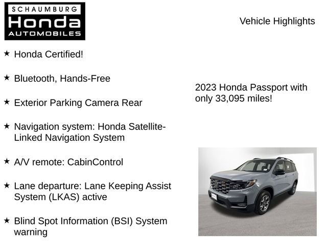 Certified 2023 Honda Passport TrailSport image 7