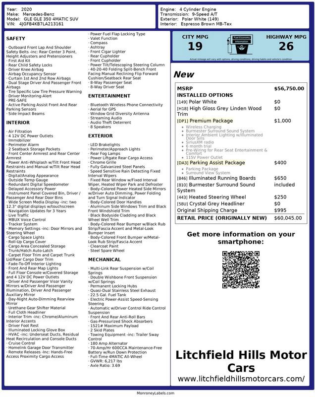 Used 2020 Mercedes-Benz GLE 350 4MATIC image 2