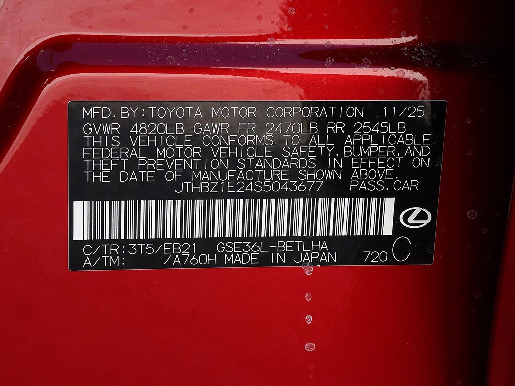 New 2025 Lexus IS 350 F Sport image 25