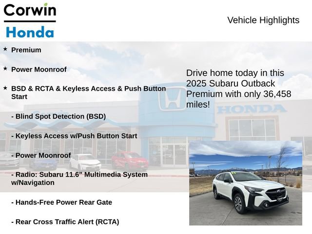 Used 2025 Subaru Outback Premium AWD/4WD image 6