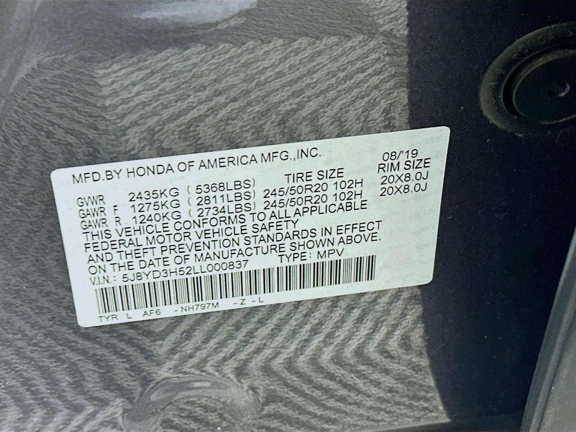 Used 2020 Acura MDX FWD w/ Technology Package image 12