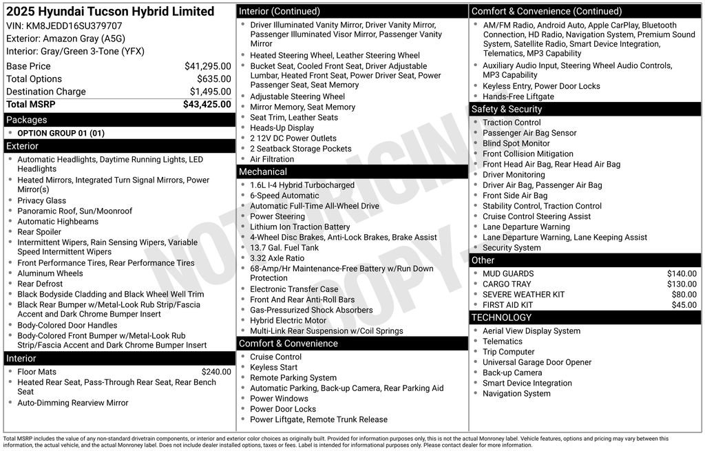 Used 2025 Hyundai Tucson Limited AWD/4WD image 31