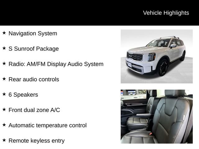 Used 2024 Kia Telluride S w/ S Sunroof Package AWD/4WD image 8