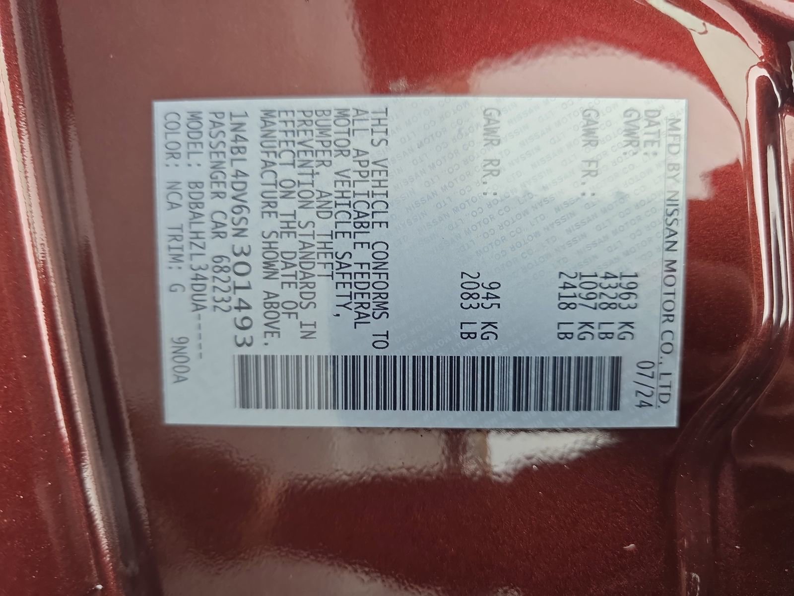 Used 2025 Nissan Altima 2.5 SV image 33