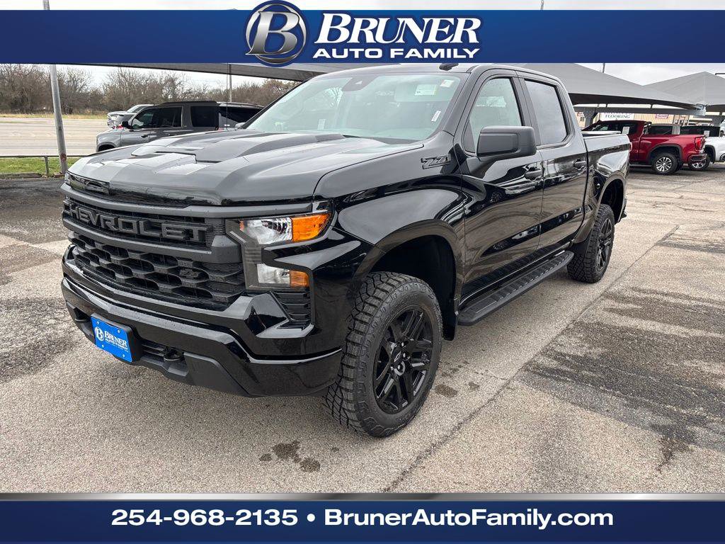 New 2026 Chevrolet Silverado 1500 Custom Trail Boss w/ Dark Appearance Package image 1