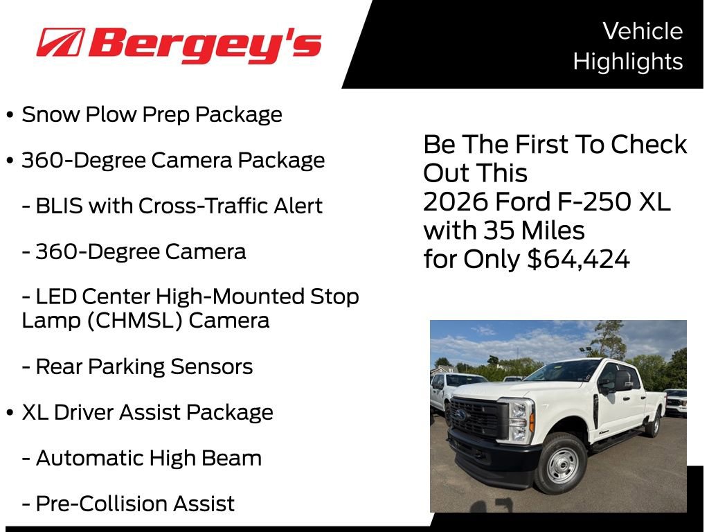 New 2026 Ford F250 XL w/ 360-Degree Camera Package AWD/4WD image 5