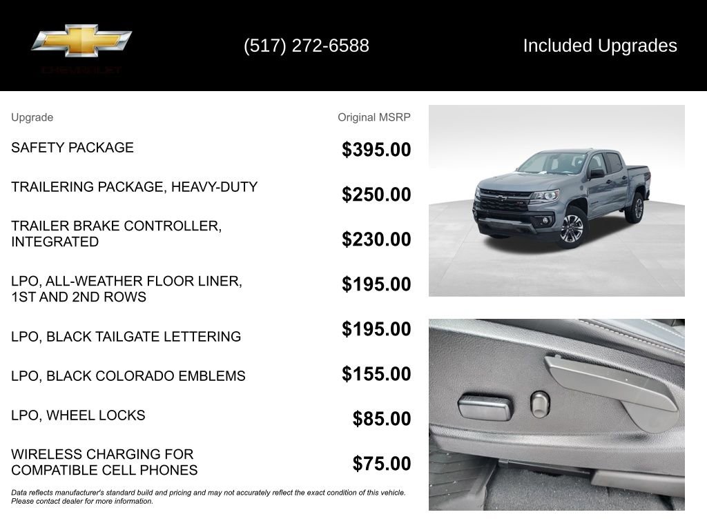 Certified 2022 Chevrolet Colorado Z71 w/ Safety Package image 15