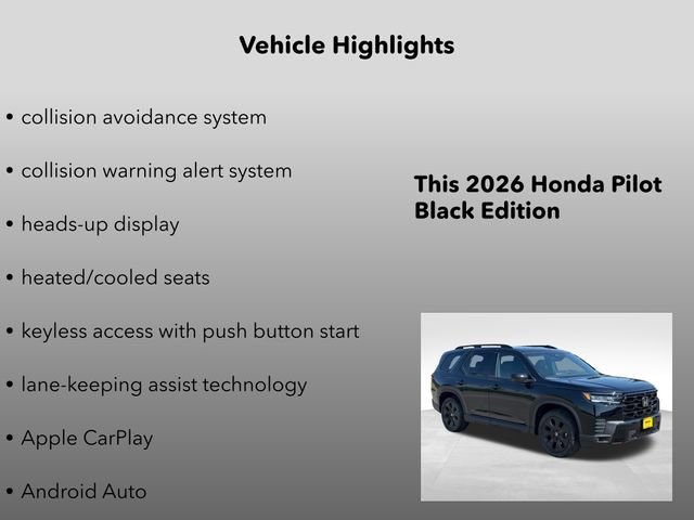 New 2026 Honda Pilot Black Edition image 10