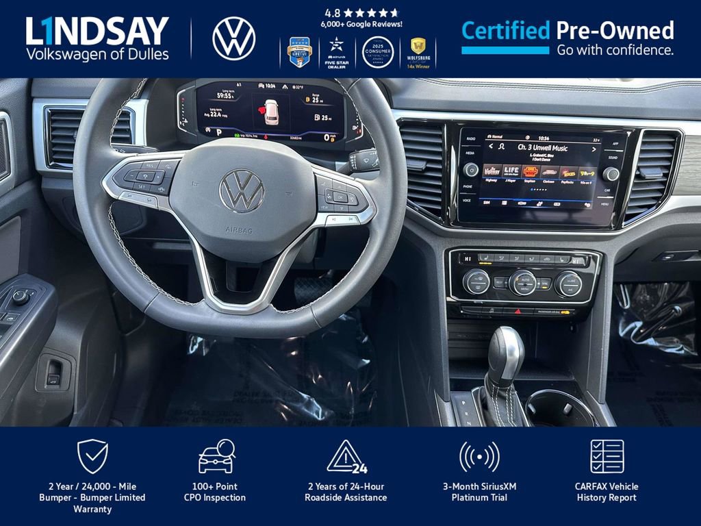 Certified 2023 Volkswagen Atlas SE w/ Black Wheel Package image 10