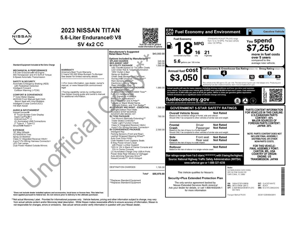 Used 2023 Nissan Titan SV w/ SV Convenience Package image 6