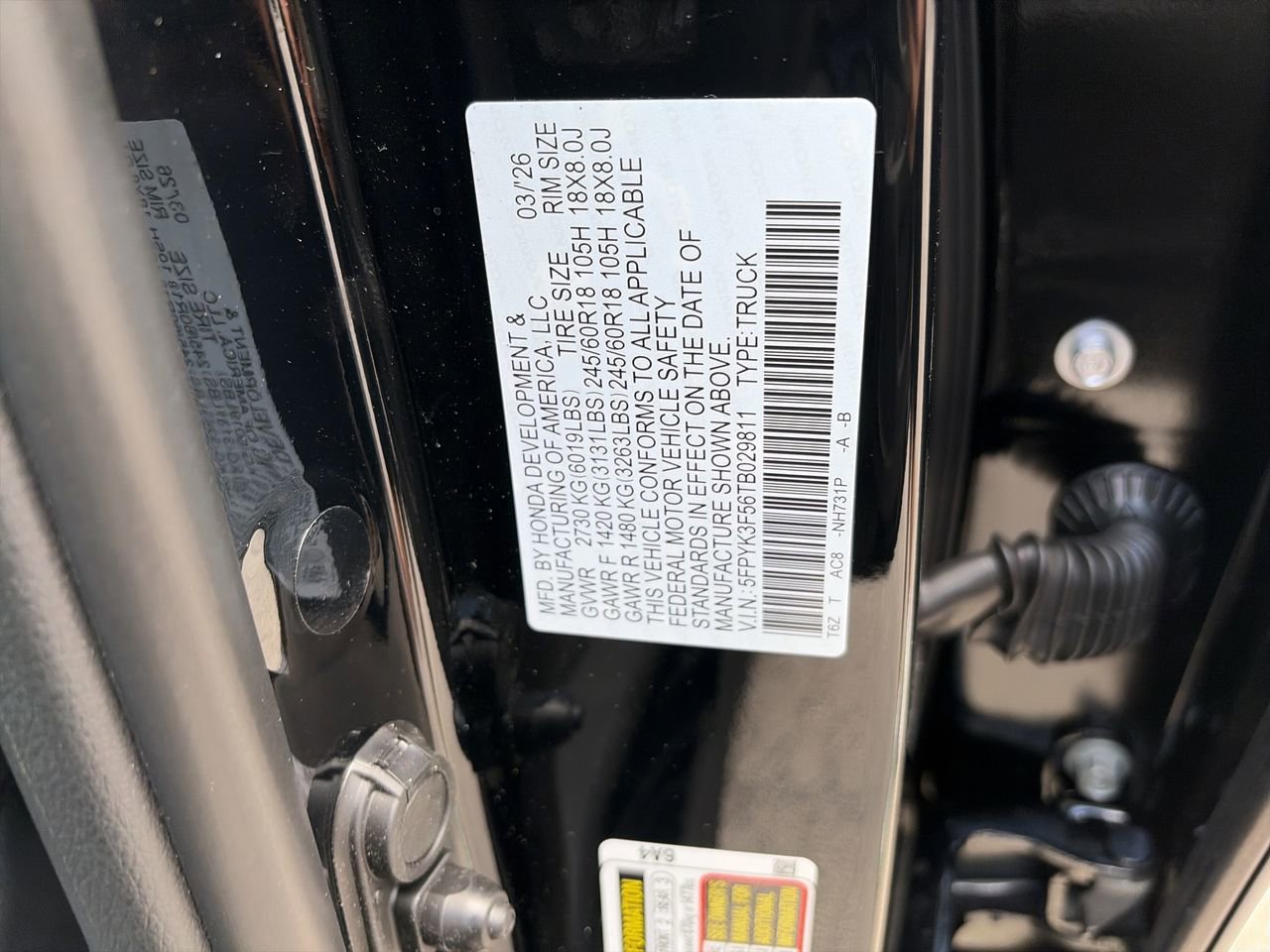 New 2026 Honda Ridgeline RTL image 23