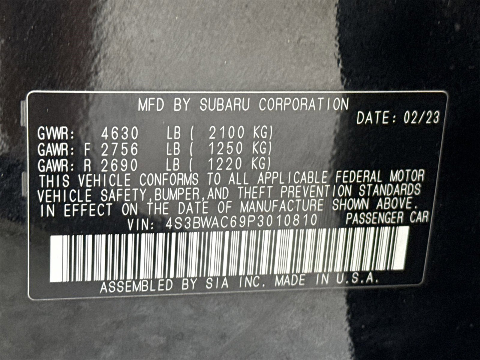 Used 2023 Subaru Legacy Premium image 48