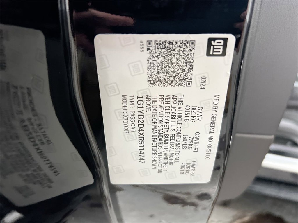 Certified 2024 Chevrolet Corvette Stingray Preferred Cpe w/ Battery Protection Package image 27