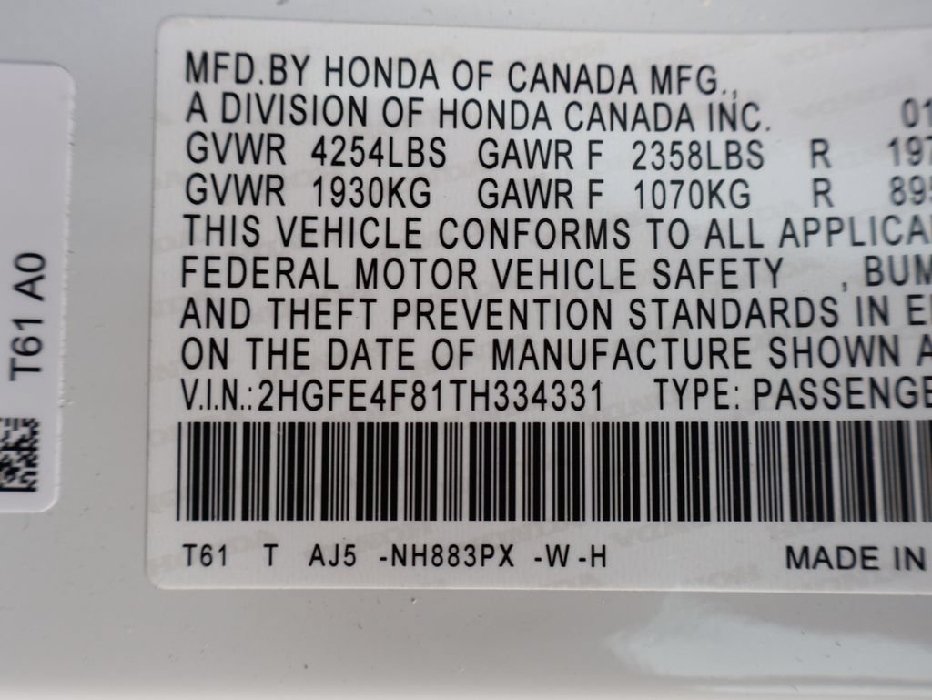 Certified 2026 Honda Civic Sport Touring image 35
