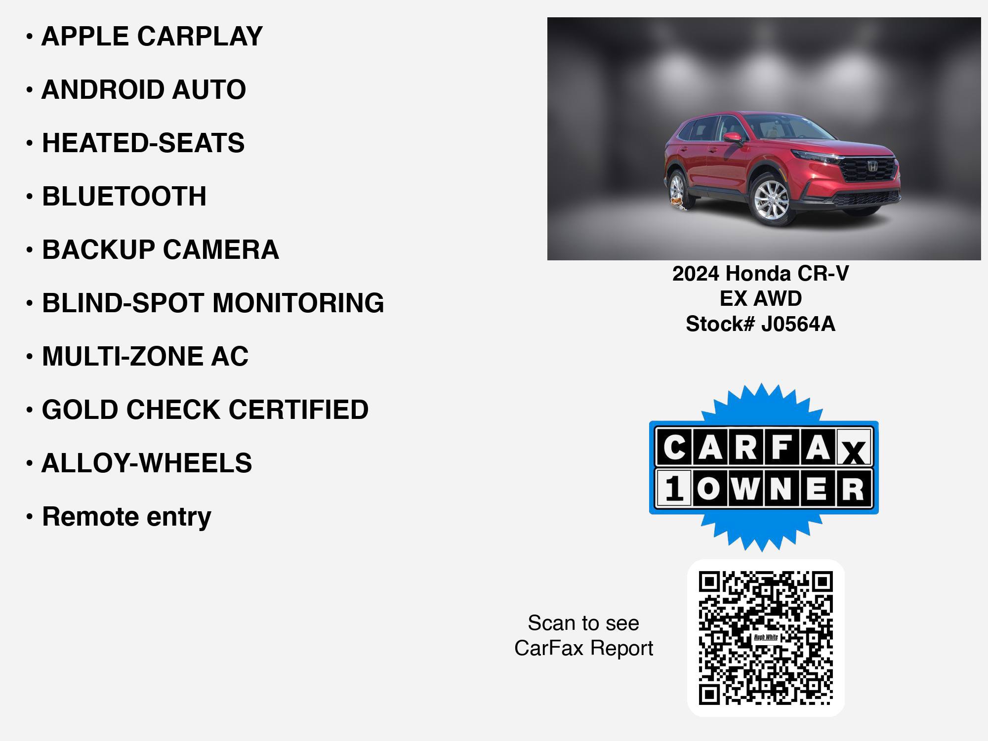 Certified 2024 Honda CR-V EX image 7