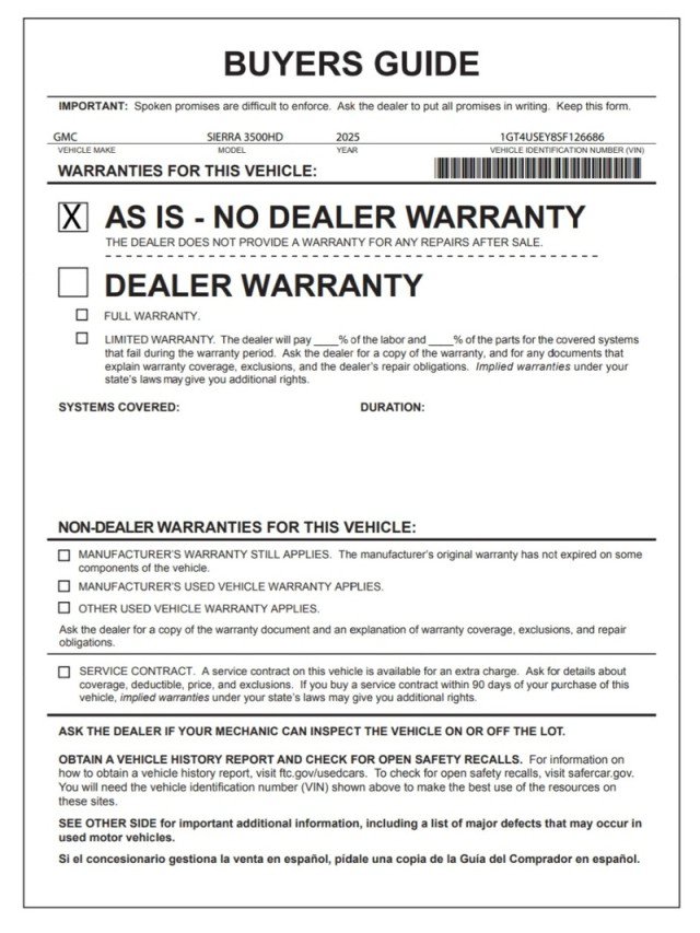 Used 2025 GMC Sierra 3500 Pro AWD/4WD image 24