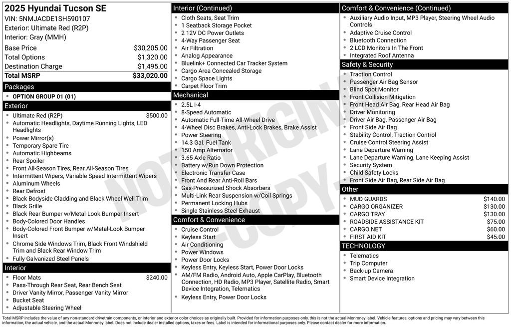 Used 2025 Hyundai Tucson SE image 29