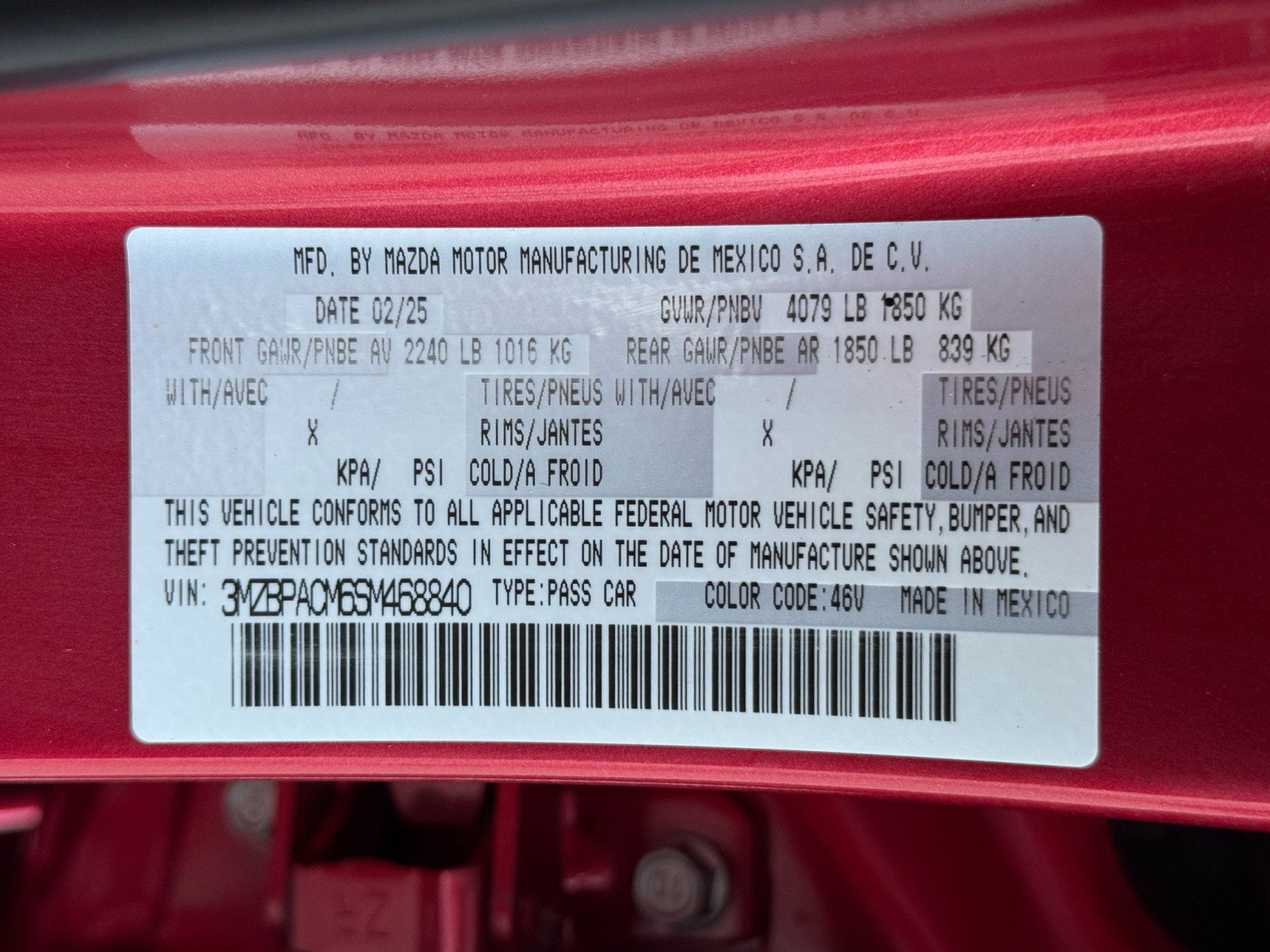 Used 2025 MAZDA MAZDA3 s image 41