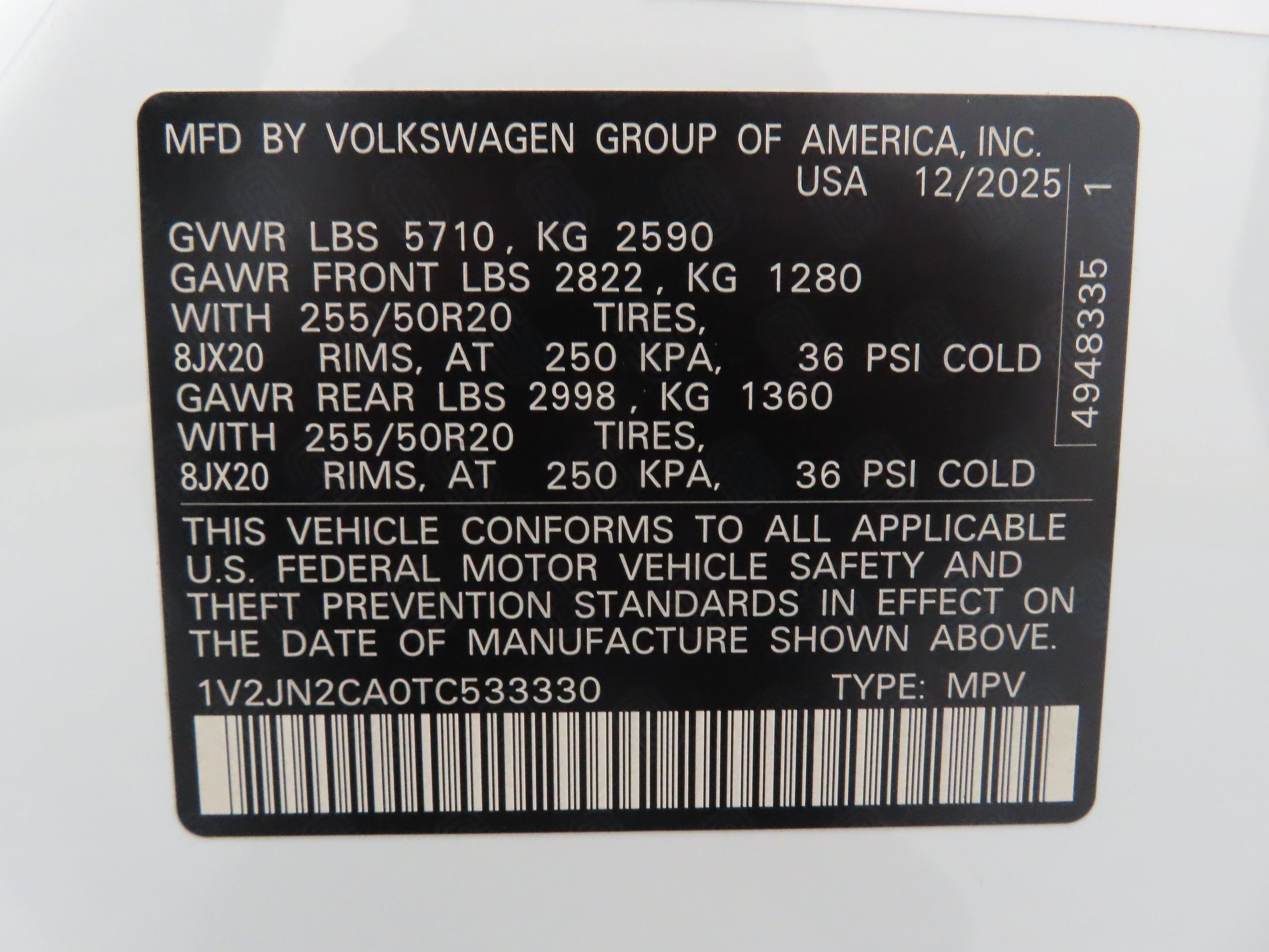 Certified 2026 Volkswagen Atlas SE FWD image 30