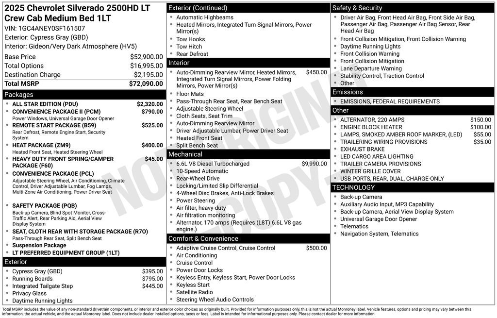 New 2025 Chevrolet Silverado 2500 LT w/ All Star Edition image 4