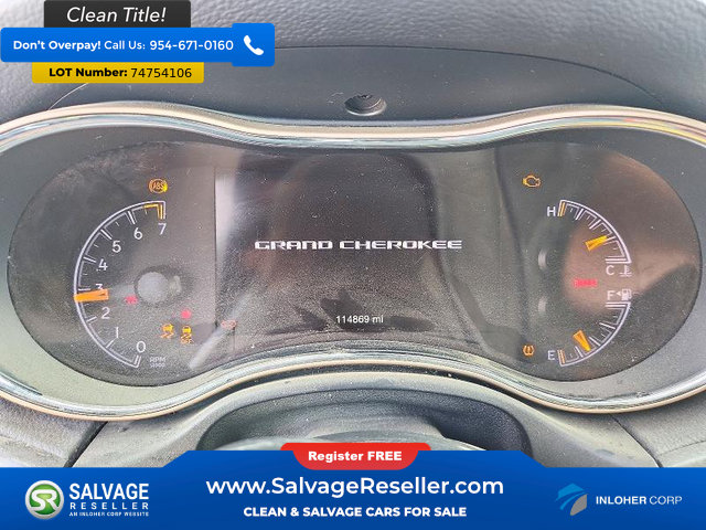 Used 2017 Jeep Grand Cherokee Limited w/ Luxury Group II RWD image 12